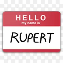 你好,我的名字是鲁珀特图标
