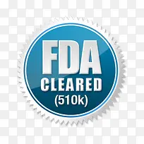 创意蓝色简洁企业FDA认证标志