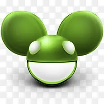 米奇鼠标绿色Deadmau5-mask-icon-set