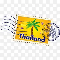 邮票泰国矢量