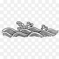 波浪海浪简笔画