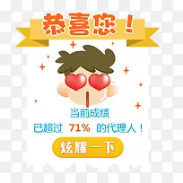 成绩弹窗设计
