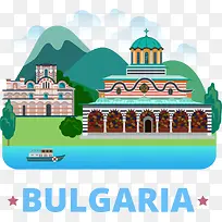 矢量保加利亚旅游