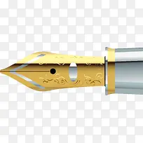 金色雕花白边钢笔