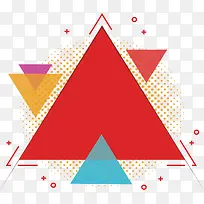 红色三角图案
