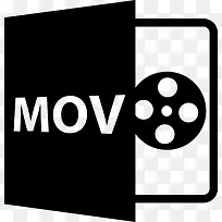 MOV文件格式符号图标
