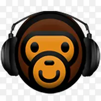 猴子与音乐图标
