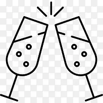 Champagne Glass 图标