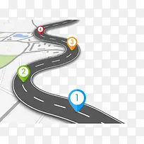 高速公路地理位置信息图表