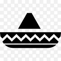 帽子的骑士典型的墨西哥图标