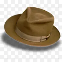 帽子麂皮绒Fedora帽子