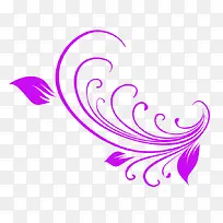 紫色剪影