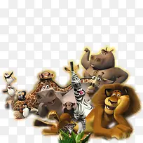 电影马达加斯加动物图标