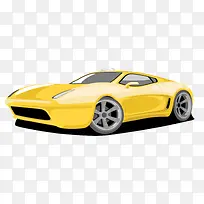 黄色的汽车素材图片