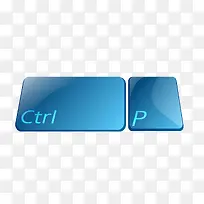 蓝色键盘P
