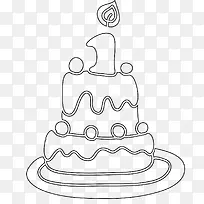 1岁生日蛋糕