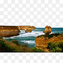 澳洲十二使徒岩风景图