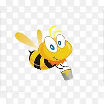 飞行着的蜜蜂