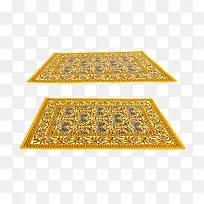 黄色长方形地毯