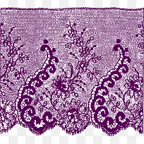 紫色缠绕蕾丝花边