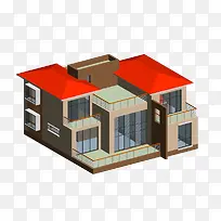 房屋模型效果图