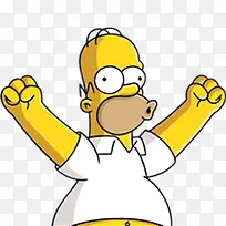 Homer Simpson 04 Happy Icon