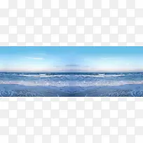 大海唯美背景banner　
