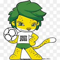 南非世界杯吉祥物矢量素材