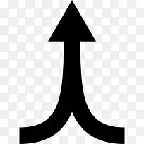 向上箭头符号图标