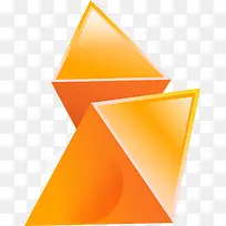 几何立体三角形叠加矢量图案