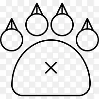猫的爪子图标