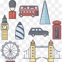 伦敦英国建筑塔桥出租车旅游