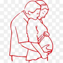爸爸妈妈孕妇妈妈