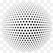 科技感波点拼图球形