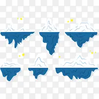 不同时段冰山