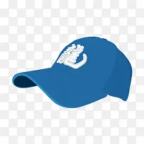 蓝色棒球帽矢量
