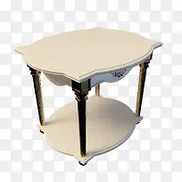 金色象牙白颜色欧式桌子