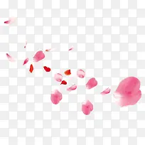 粉红色的花瓣免抠图