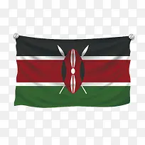 矢量旗标国家肯尼亚