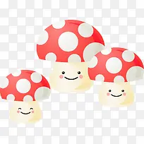 三朵可爱的毒蘑菇