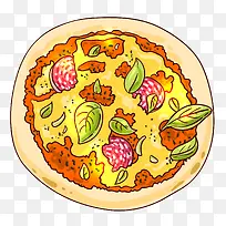 卡通披萨食物设计