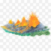 丛林火山喷发