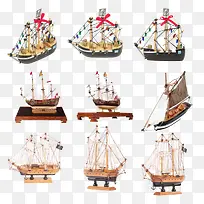 帆船模型免扣素材
