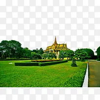 柬埔寨景点金边皇宫