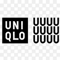 优衣库黑白logo