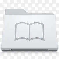 最小文件夹图书馆白色的mini