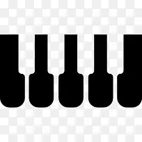 钢琴或合成器键图标