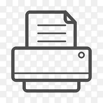 打印机打印机图标打印机线图标3