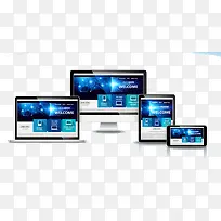 蓝色科技屏幕电脑数码图片