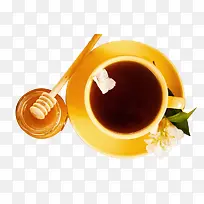 茉莉花茶与蜂蜜